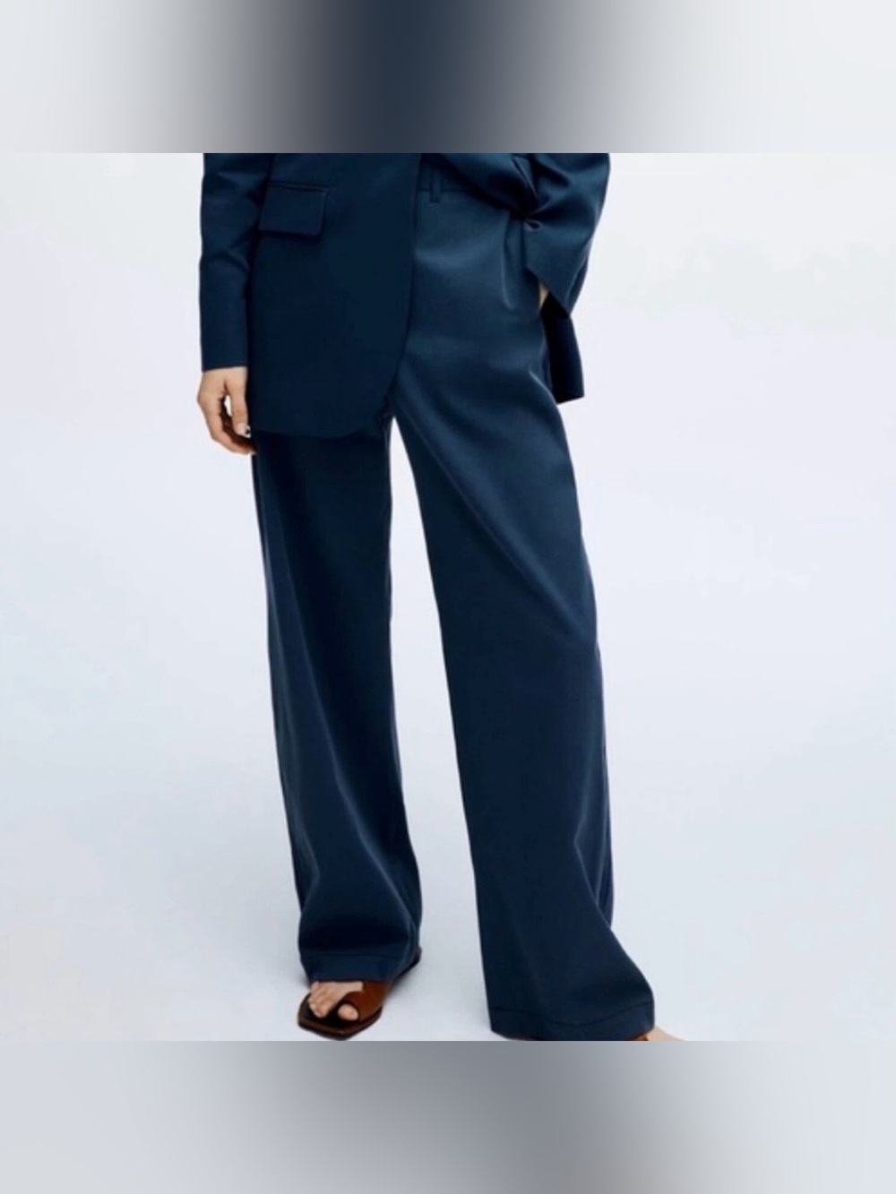 Zara Utility Carpenter Pant Blue Women’s Sz L